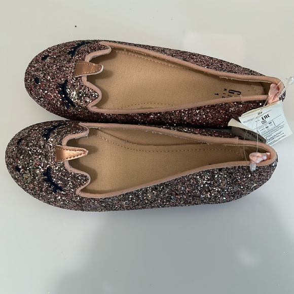 Gap Kids Girls glitter flats size1 - Picture 3 of 4